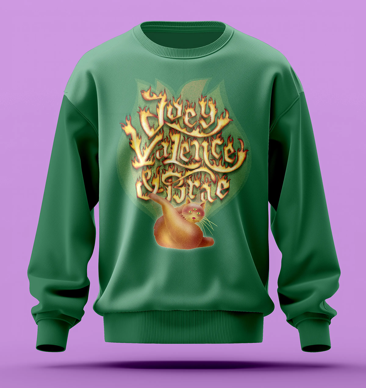 Sweatshirt portant le lettrage rendant hommage à Joey Valence and Brae.