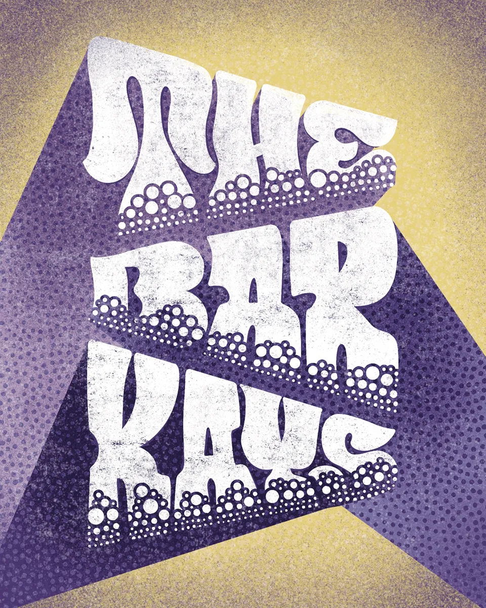 Psychedelic Lettering rendant hommage à The Bar Kays.
