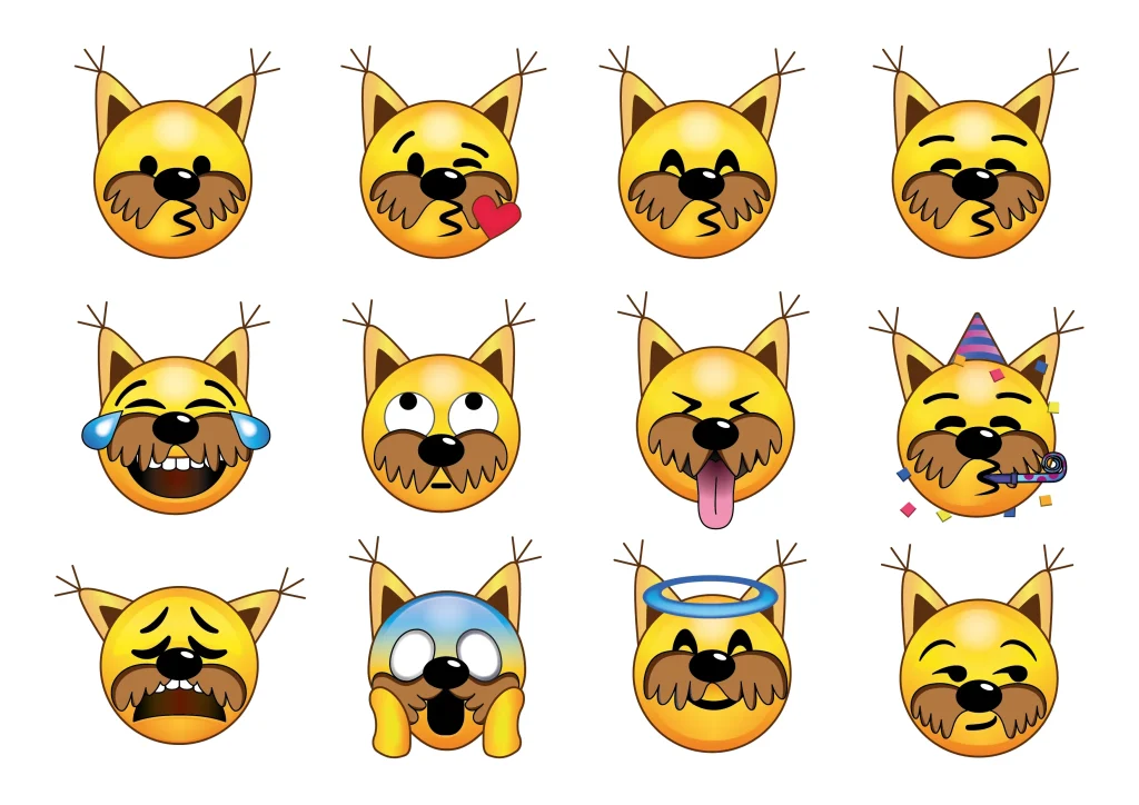 Smileys Gurty-KOSMIK Smileys Gurty en couleurs.